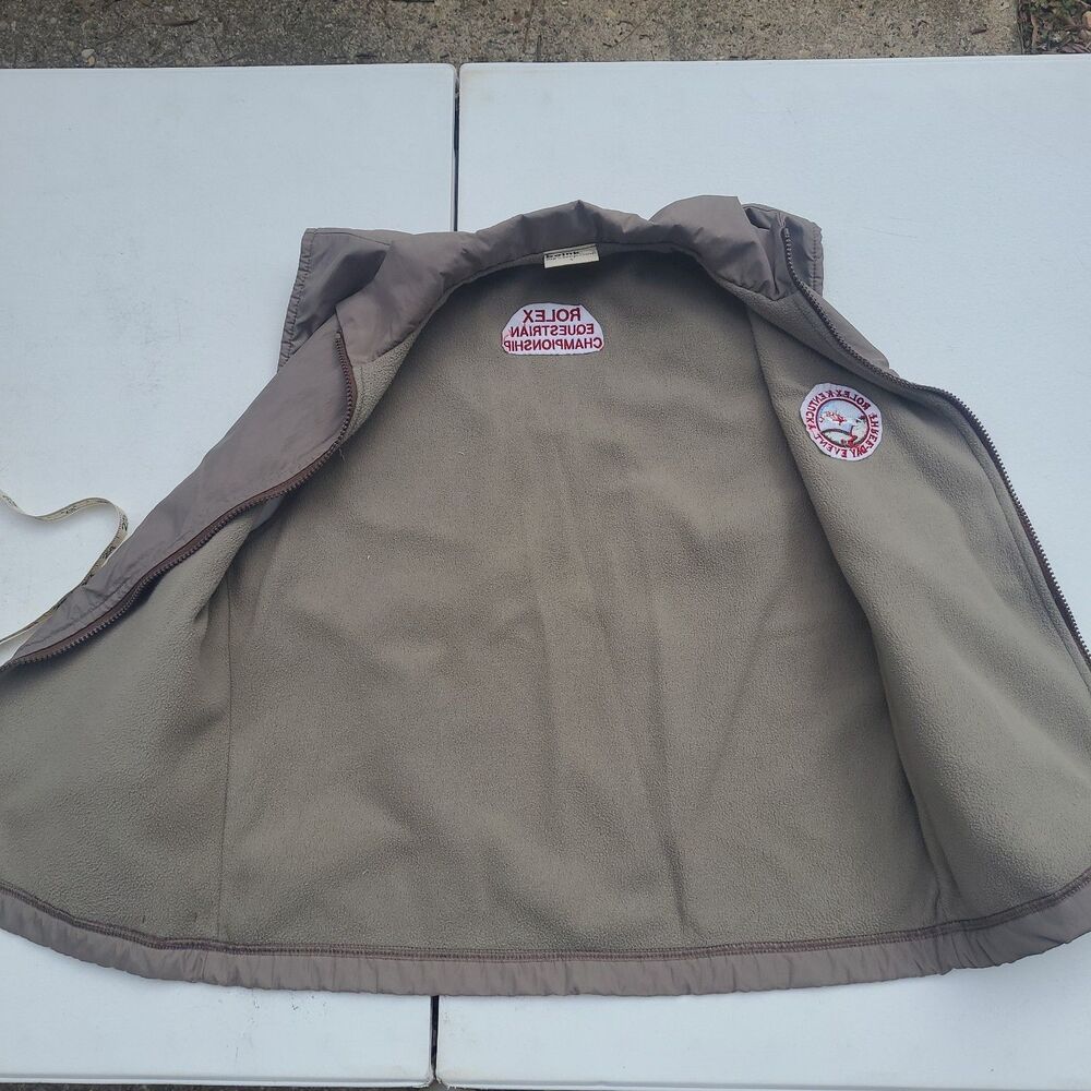 Vtg Rolex Equestrian Championship Puffer Vest Western Boink Made in USA - Picture 3 of 9